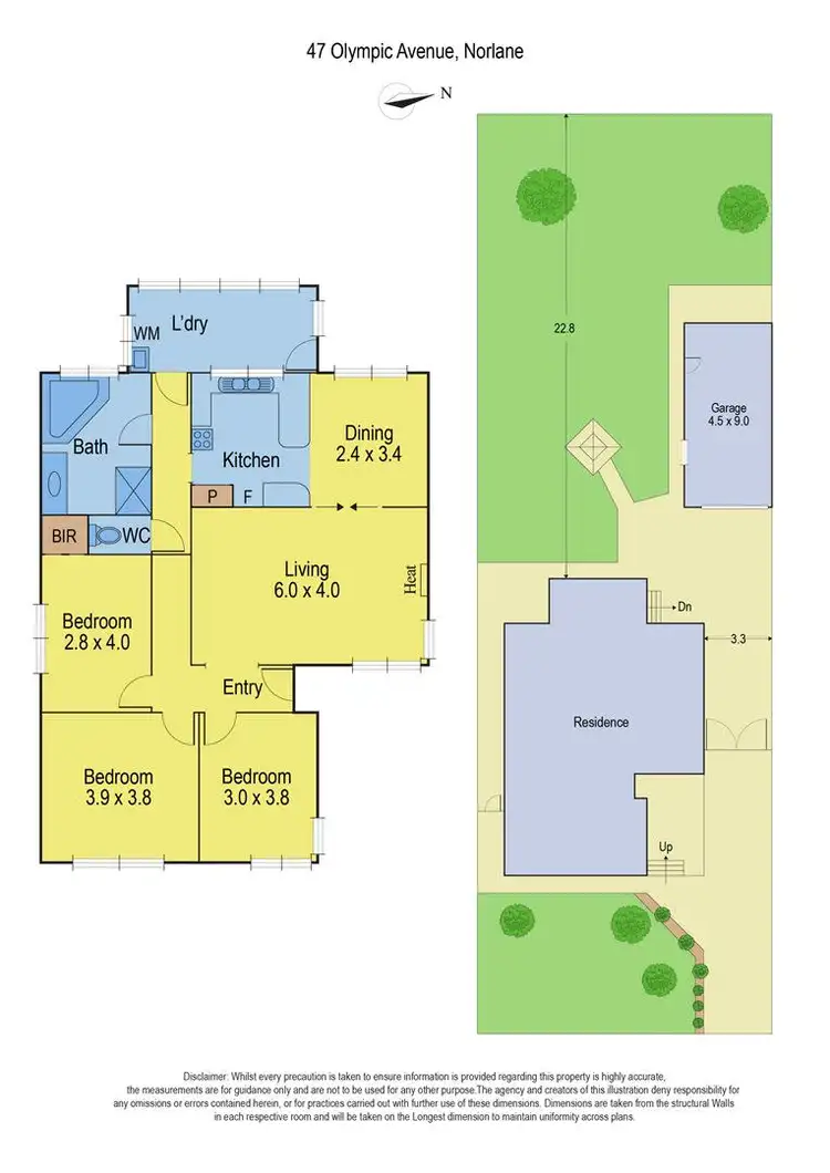 Floorplan of Homely house listing, 47 Olympic Avenue, Norlane VIC 3214