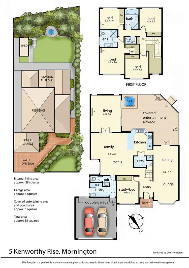 Floorplan of Homely house listing, 5 Kenworthy Rise, Mornington VIC 3931