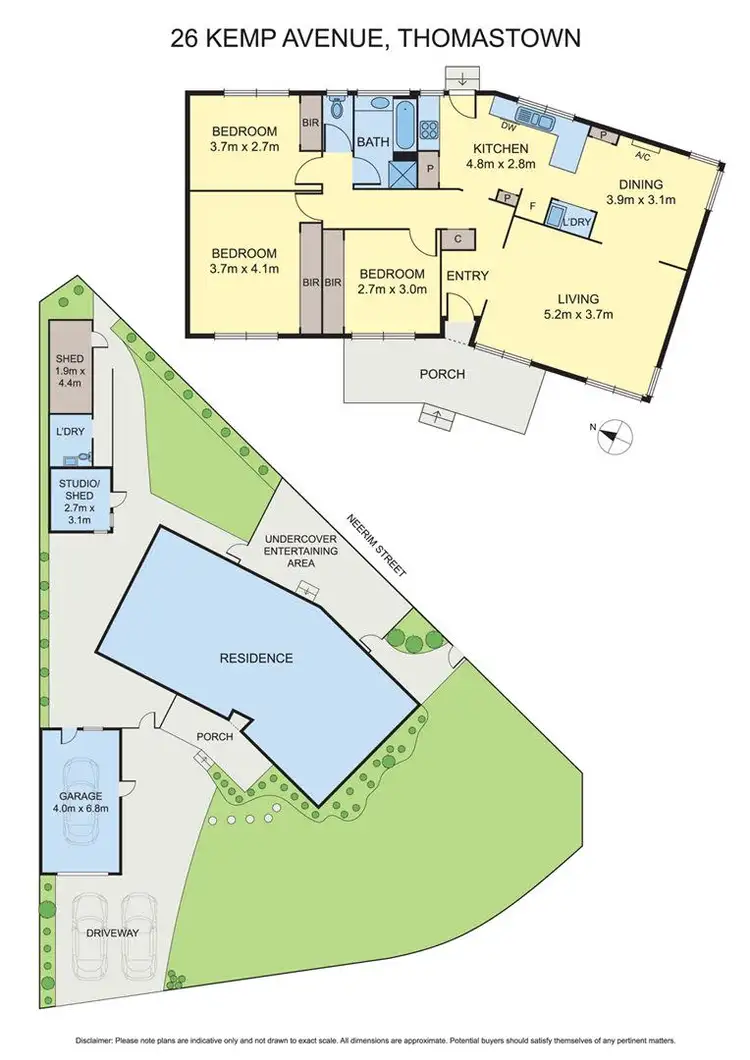 Floorplan of Homely house listing, 26 Kemp Avenue, Thomastown VIC 3074