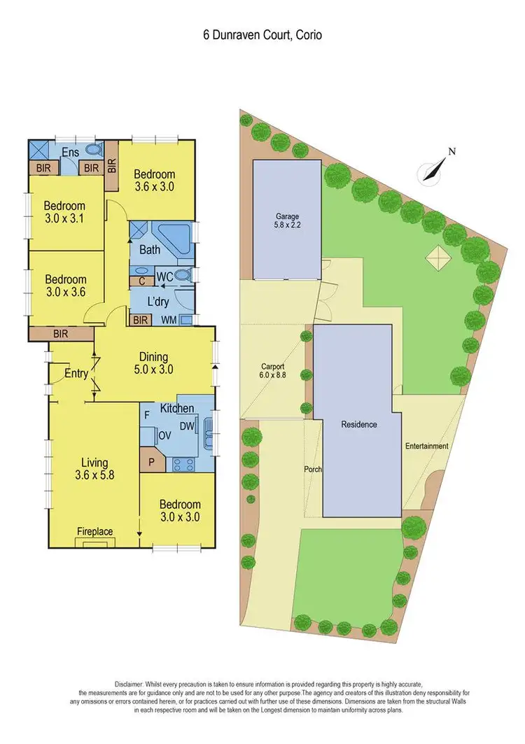 Floorplan of Homely house listing, 6 Dunraven Court, Corio VIC 3214