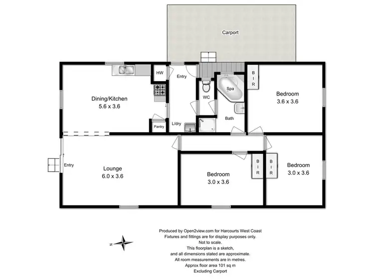 Floorplan of Homely house listing, 10 Waratah Drive, Rosebery TAS 7470