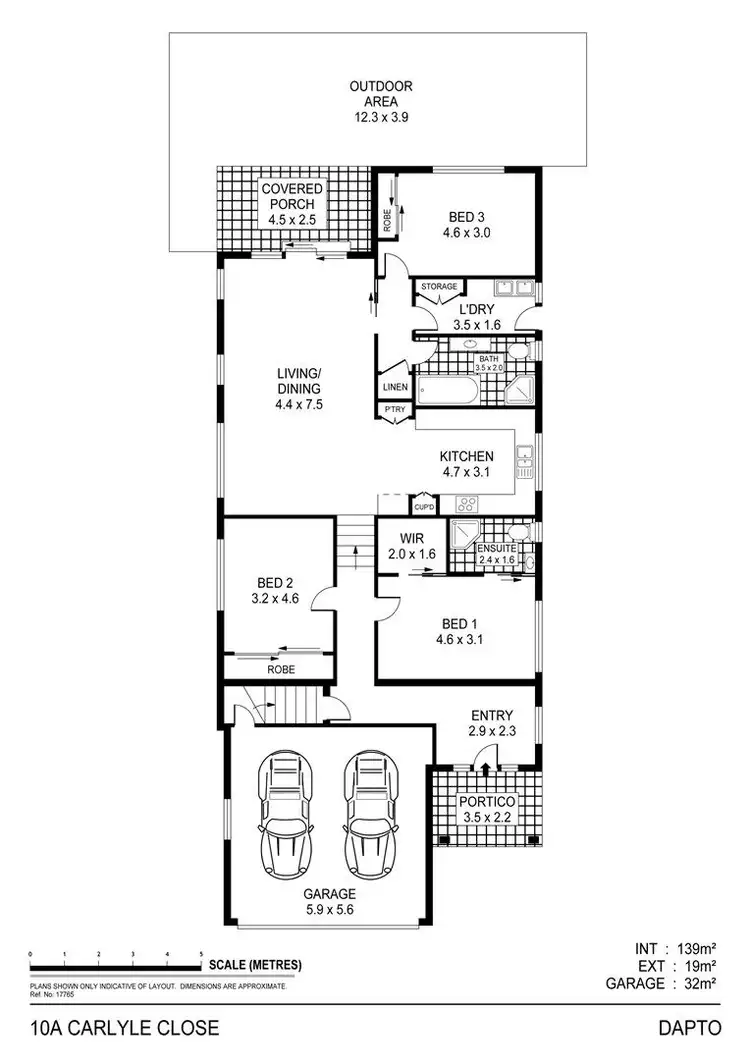 Floorplan of Homely house listing, 10A Carlyle Close, Dapto NSW 2530
