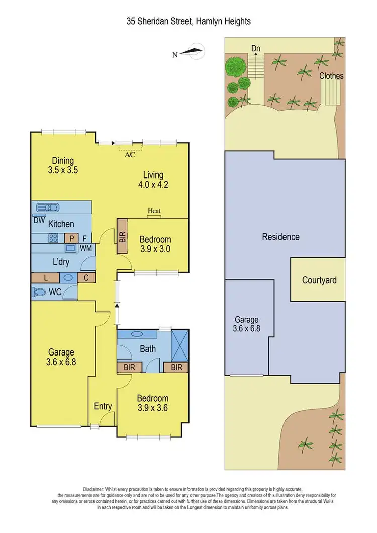 Floorplan of Homely townhouse listing, 35 Sheridan Street, Hamlyn Heights VIC 3215
