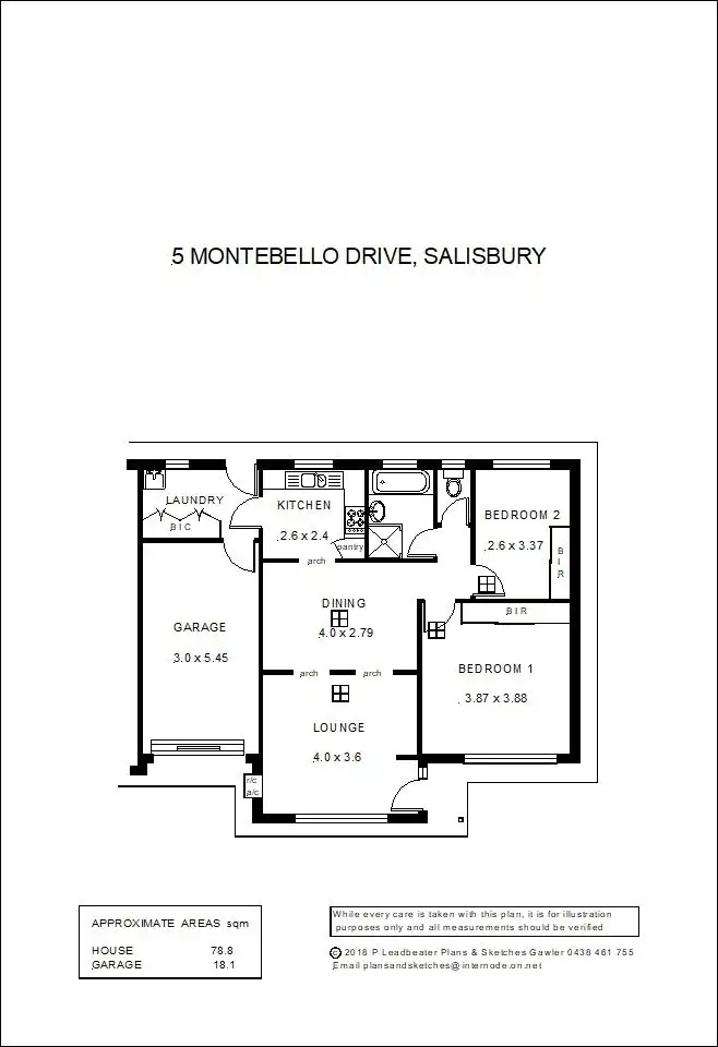 Floorplan of Homely house listing, 5 Montebello Drive, Salisbury SA 5108