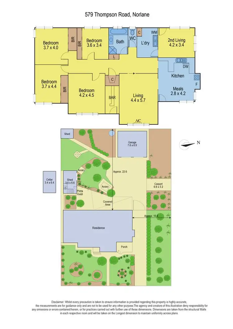 Floorplan of Homely house listing, 579 - 581 Thompson Road, Norlane VIC 3214