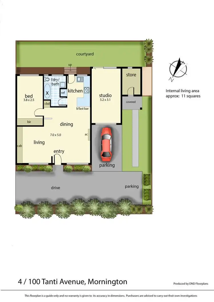 Floorplan of Homely unit listing, 4/100 Tanti Avenue, Mornington VIC 3931