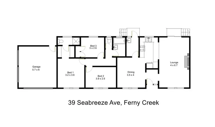 Floorplan of Homely house listing, 39 Seabreeze Avenue, Ferny Creek VIC 3786
