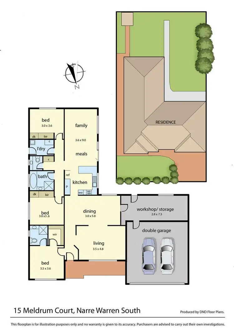 Floorplan of Homely house listing, 15 Meldrum Court, Narre Warren South VIC 3805