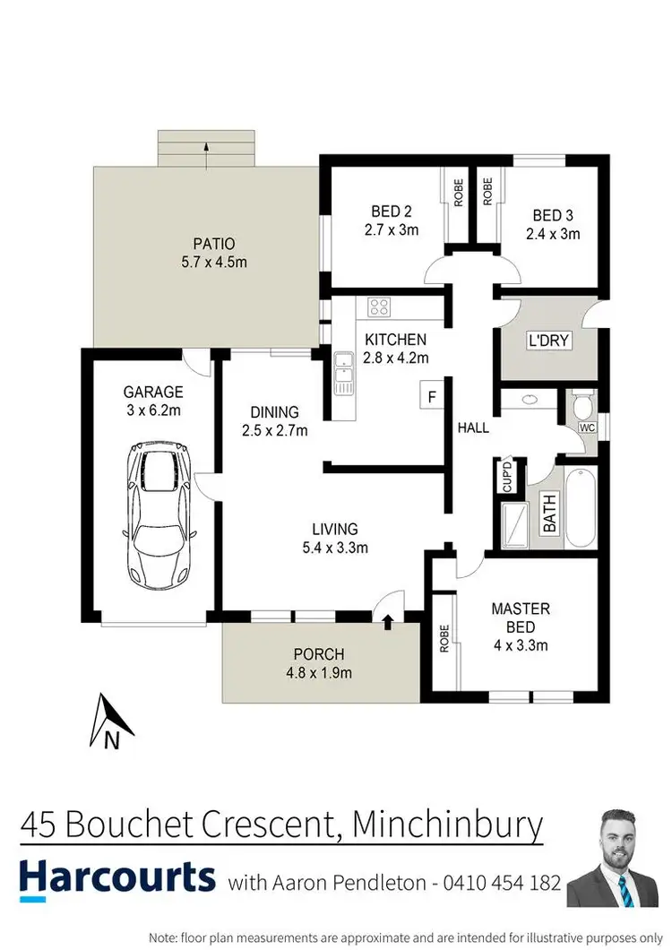 Floorplan of Homely house listing, 45 Bouchet Crescent, Minchinbury NSW 2770