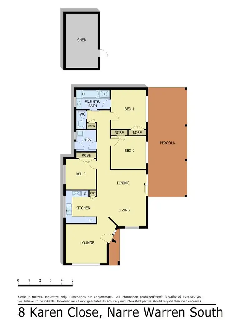 Floorplan of Homely house listing, 8 Karen Close, Narre Warren South VIC 3805