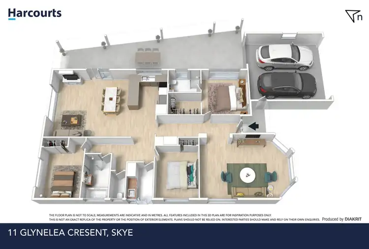Floorplan of Homely house listing, 11 Glynelea Cresent, Skye VIC 3977