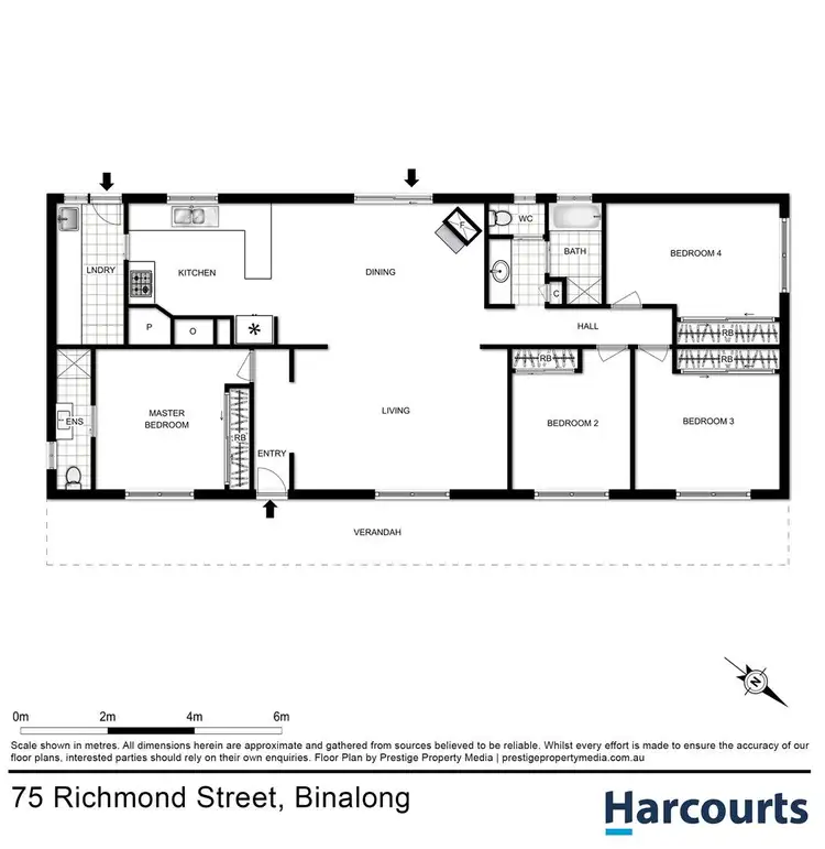 Floorplan of Homely house listing, 75 Richmond Street, Binalong NSW 2584
