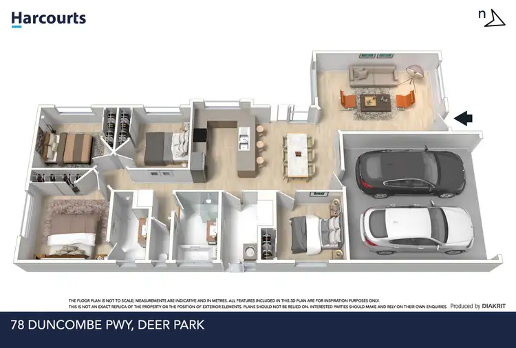 Floorplan of Homely house listing, 78 Duncombe Parkway, Deer Park VIC 3023
