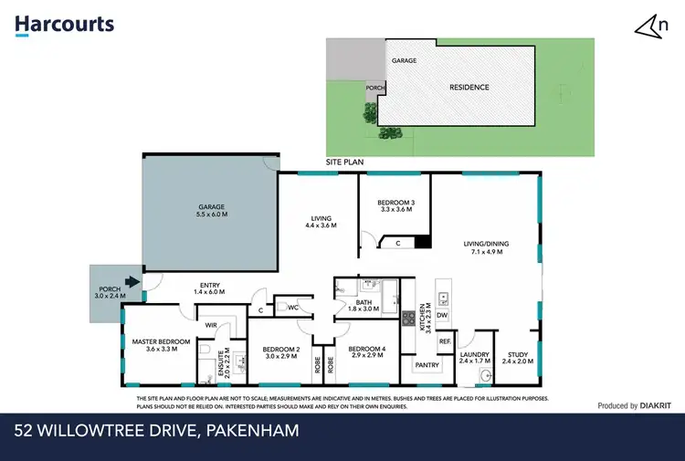 Floorplan of Homely house listing, 52 Willowtree Drive, Pakenham VIC 3810