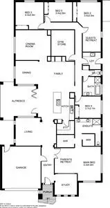 Floorplan of Homely house listing, 8 Bronson Circuit, Cranbourne North VIC 3977