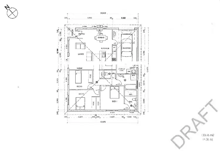 Floorplan of Homely unit listing, 1 & 2/7 Carlwood place, Prospect Vale TAS 7250