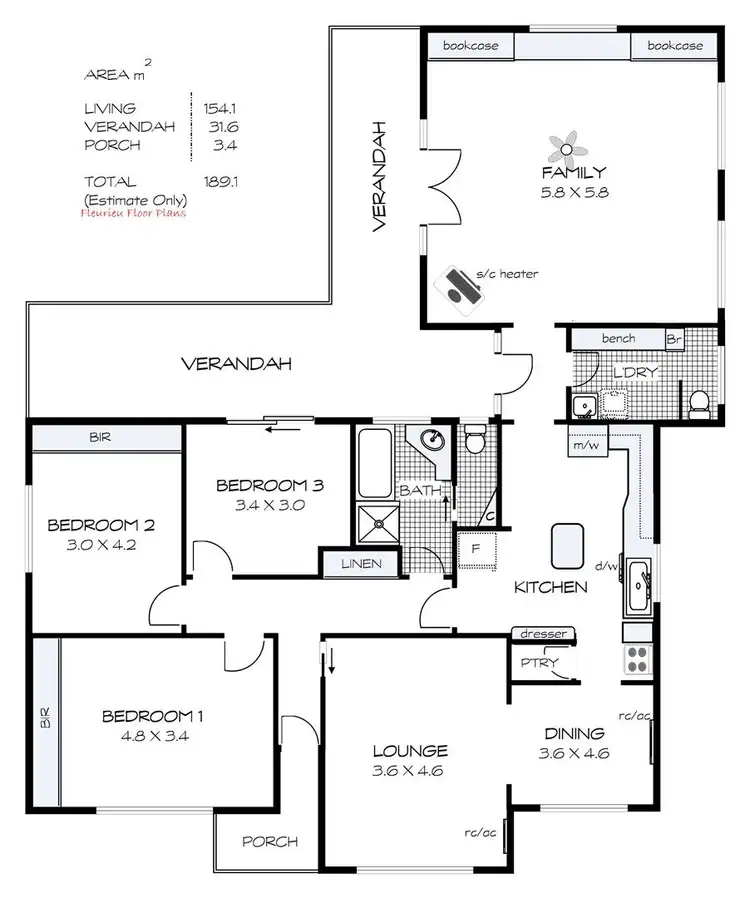 Floorplan of Homely house listing, 1 Montpelier Terrace, Port Elliot SA 5212