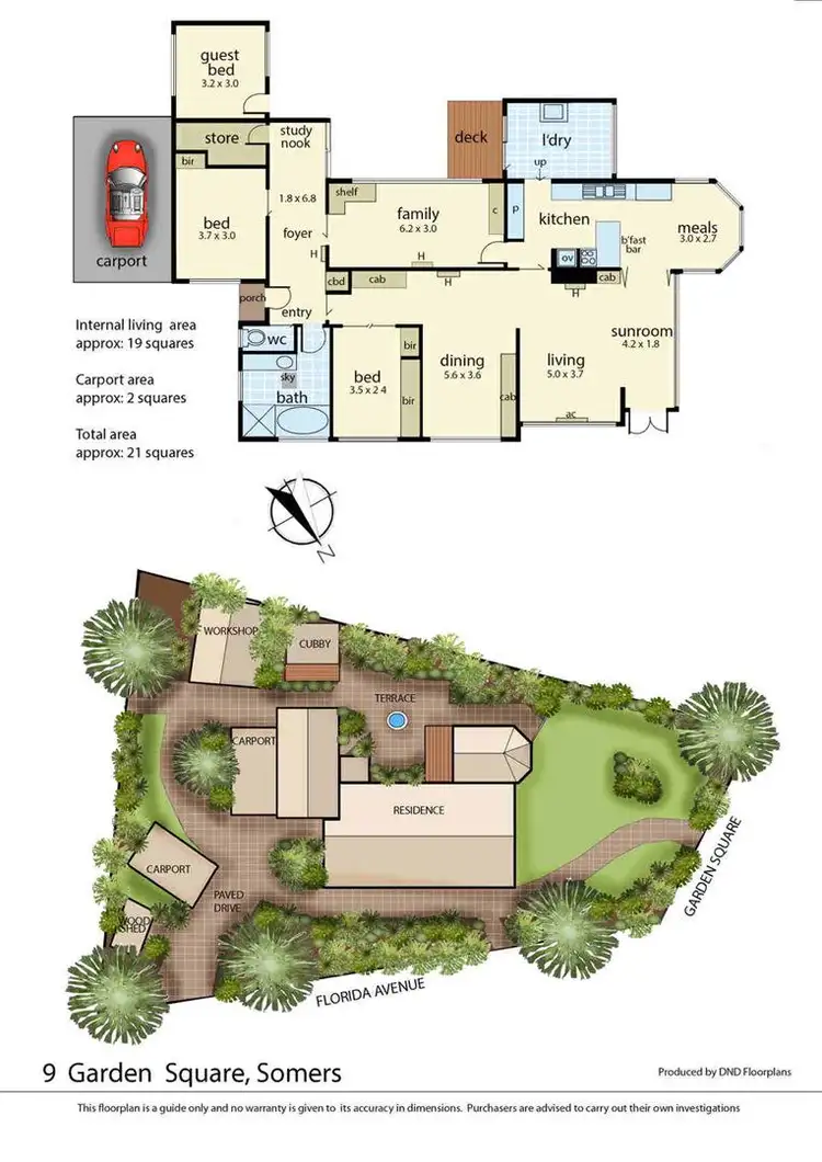 Floorplan of Homely house listing, 9 Garden Square, Somers VIC 3927