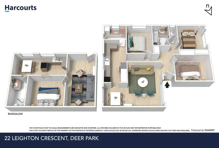Floorplan of Homely house listing, 22 Leighton Cres, Deer Park VIC 3023