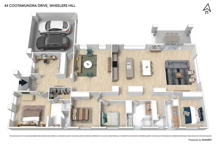 Floorplan of Homely house listing, 44 Cootamundra Drive, Wheelers Hill VIC 3150