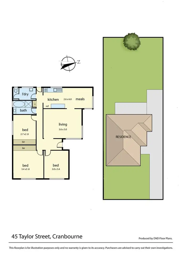 Floorplan of Homely house listing, 45 Taylor Street, Cranbourne VIC 3977