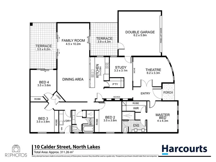 Floorplan of Homely house listing, 10 Calder Street, North Lakes QLD 4509