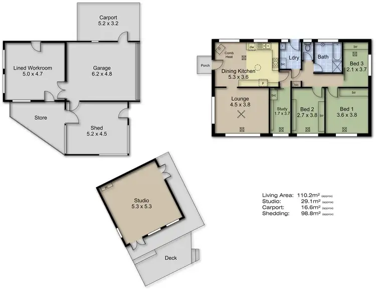 Floorplan of Homely house listing, 7 Kain Avenue, Aldgate SA 5154