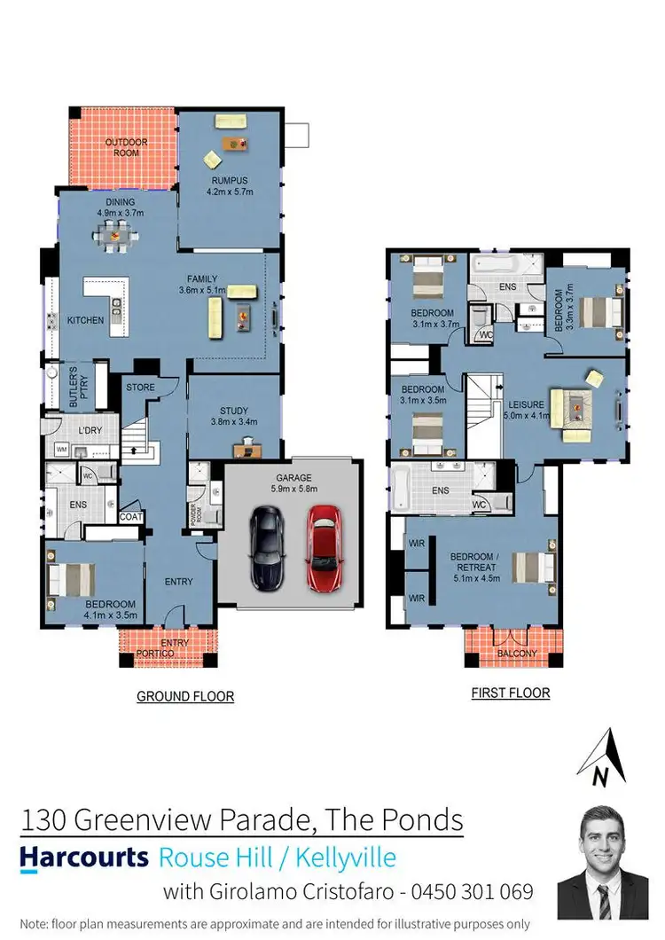 Floorplan of Homely house listing, 130 Greenview Parade, The Ponds NSW 2769