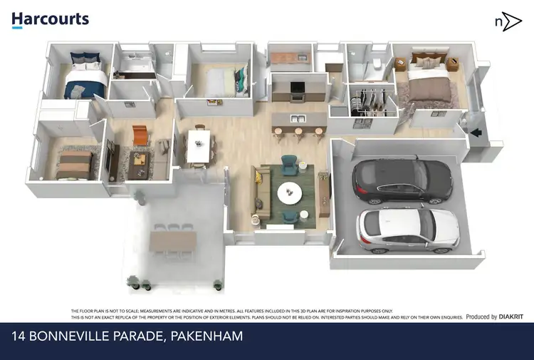 Floorplan of Homely house listing, 14 Bonneville Parade, Pakenham VIC 3810