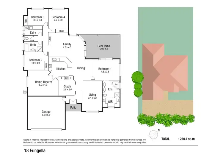 Floorplan of Homely house listing, 18 Eungella Court, Bushland Beach QLD 4818