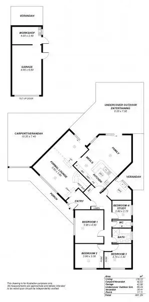 Floorplan of Homely house listing, 15 Malpas Street, Rostrevor SA 5073