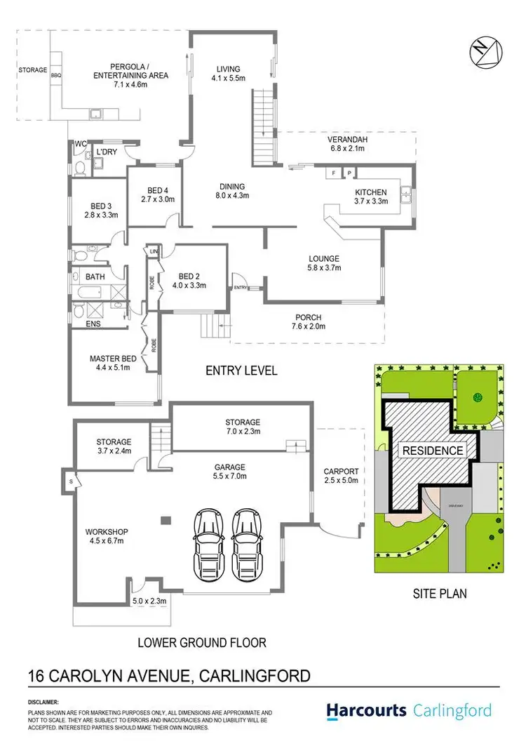 Floorplan of Homely house listing, 16 Carolyn Avenue, Carlingford NSW 2118