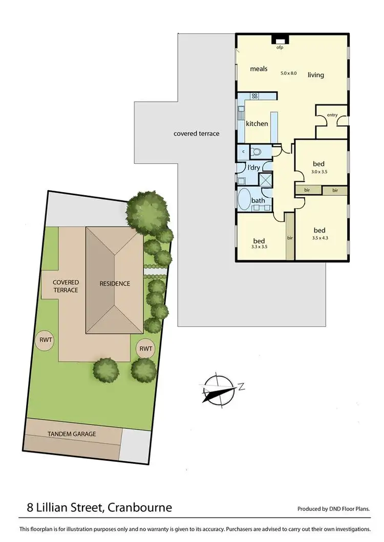 Floorplan of Homely house listing, 8 Lillian Street, Cranbourne VIC 3977