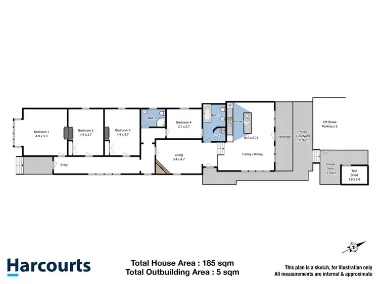 Floorplan of Homely house listing, 165 New Town Road, New Town TAS 7008