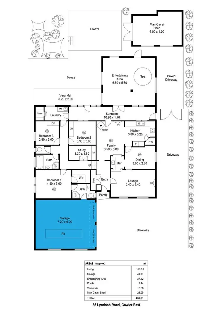 Floorplan of Homely house listing, 85 Lyndoch Road, Gawler East SA 5118