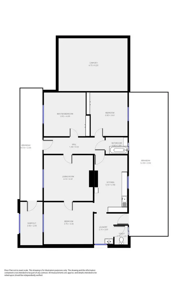 Floorplan of Homely house listing, 122 Hill Street, Peterborough SA 5422