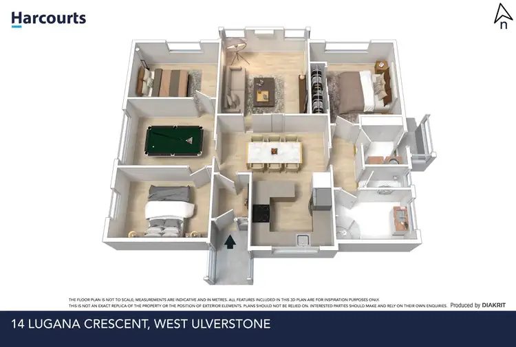 Floorplan of Homely house listing, 14 Lugana Crescent, West Ulverstone TAS 7315