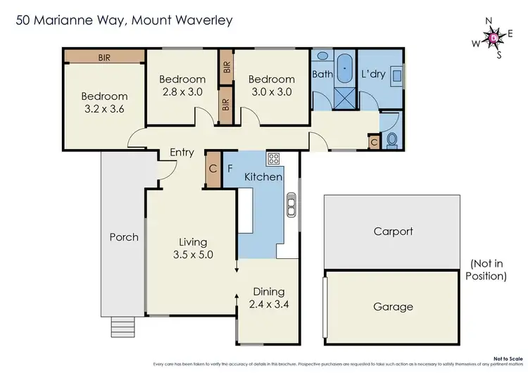 Floorplan of Homely house listing, 50 Marianne Way, Mount Waverley VIC 3149