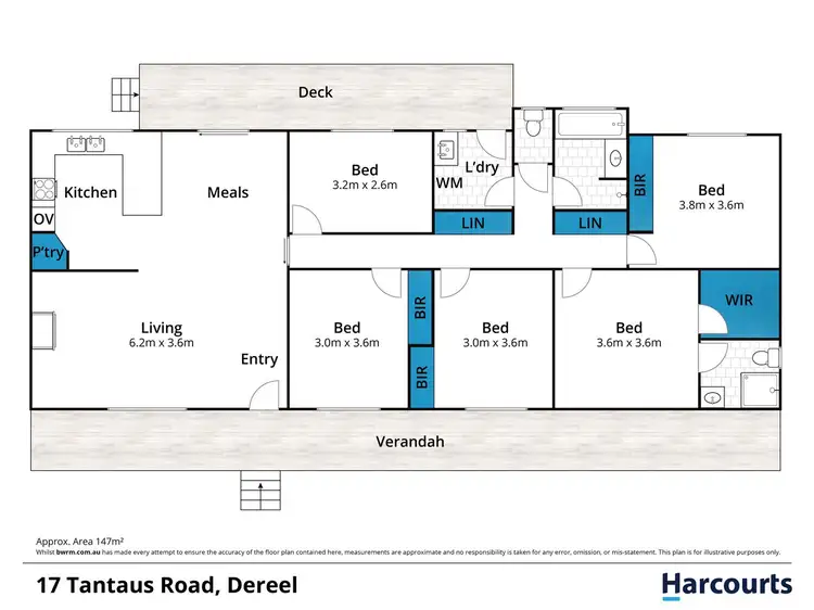 Floorplan of Homely house listing, 17 Tantaus Road, Dereel VIC 3352