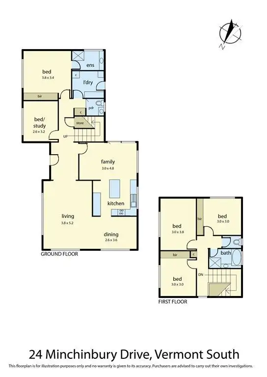 Floorplan of Homely house listing, 24 Minchinbury Drive, Vermont South VIC 3133