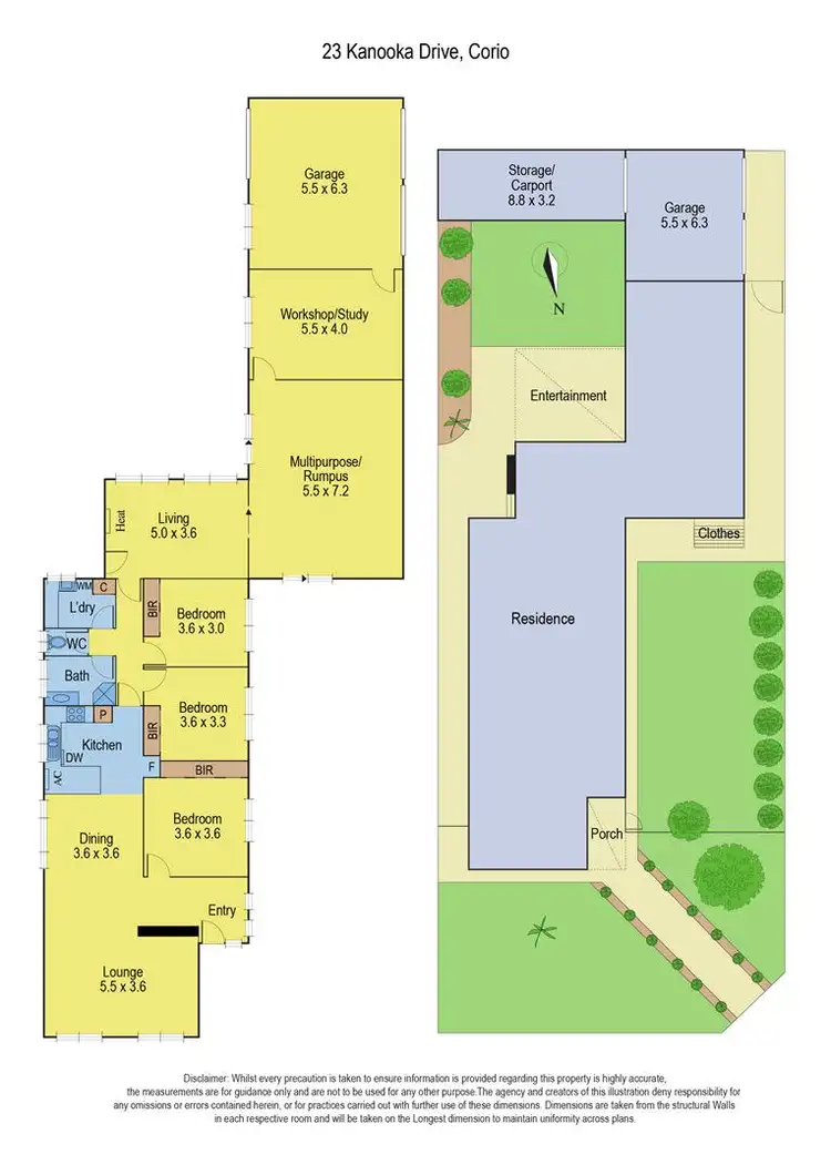 Floorplan of Homely house listing, 23 Kanooka Drive, Corio VIC 3214