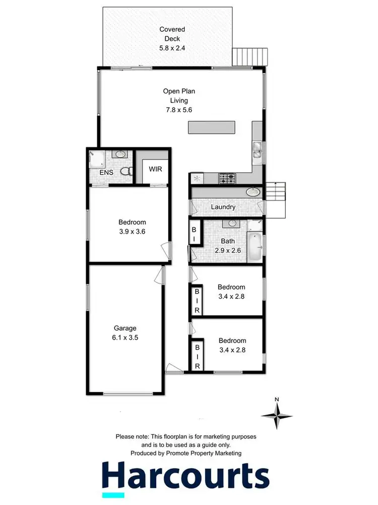 Floorplan of Homely house listing, 15 Blossom Crescent, Cambridge TAS 7170