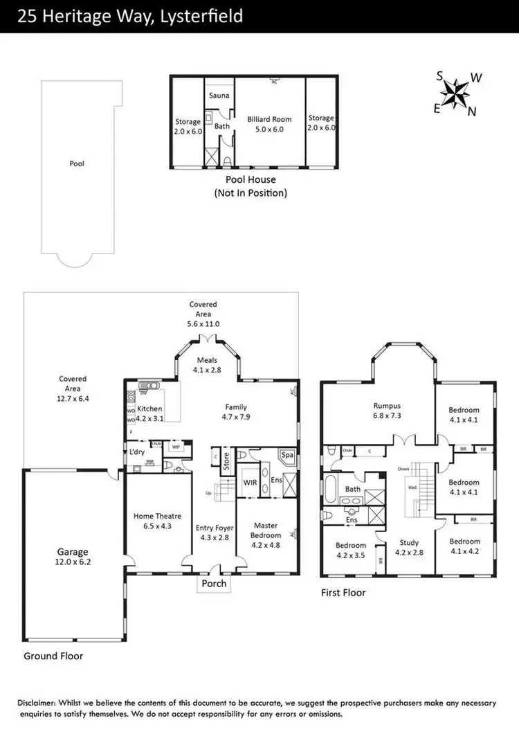 Floorplan of Homely house listing, 25 Heritage Way, Lysterfield VIC 3156