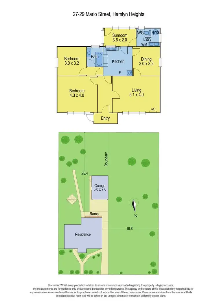 Floorplan of Homely house listing, 27 & 29 Marlo Street, Hamlyn Heights VIC 3215