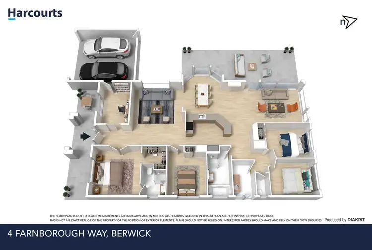 Floorplan of Homely house listing, 4 Farnborough Way, Berwick VIC 3806