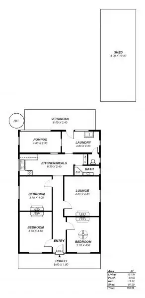 Floorplan of Homely house listing, 46 Green Street, St Morris SA 5068