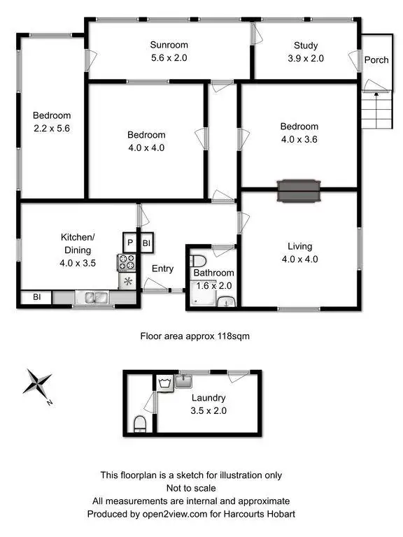 Floorplan of Homely house listing, 60 Colville Street, Battery Point TAS 7004