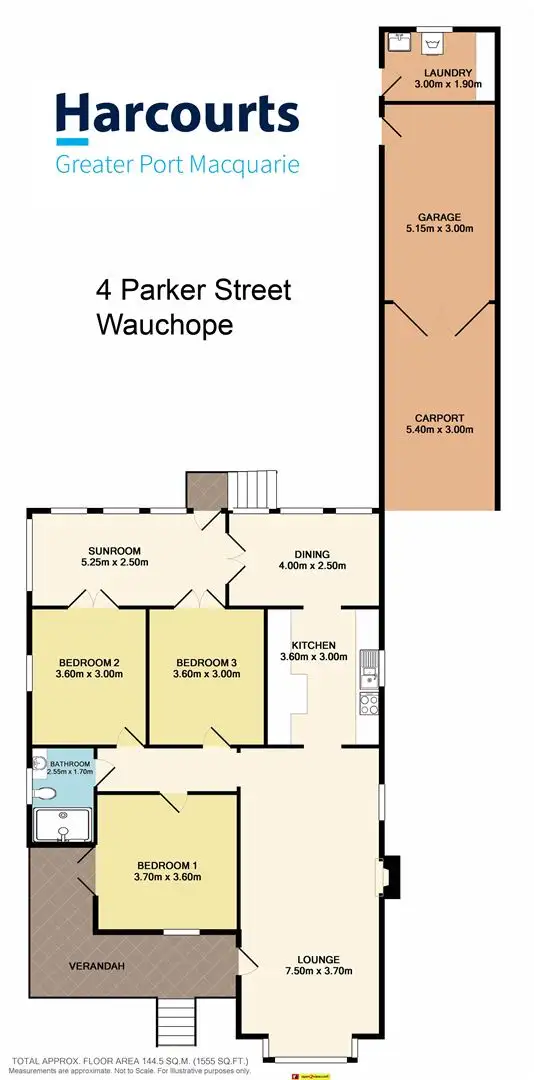 Floorplan of Homely house listing, 4 Parker Street, Wauchope NSW 2446