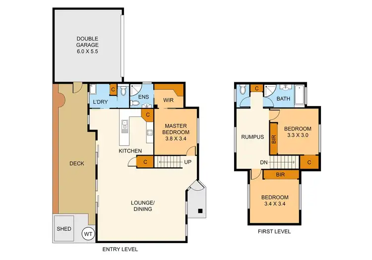 Floorplan of Homely unit listing, 2/186 Dorset Road, Boronia VIC 3155