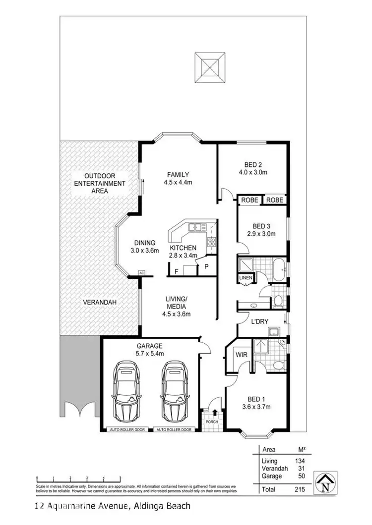 Floorplan of Homely house listing, 12 Aquamarine Avenue, Aldinga Beach SA 5173